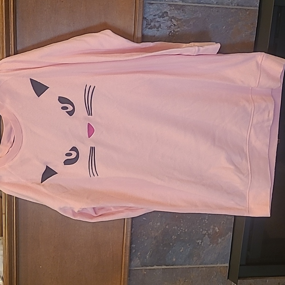 CUTE Pink Cat PJ GOWN sz Med Joe Boxer